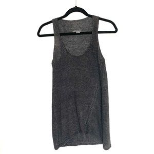 VINCE Grey Linen Sweater Tank